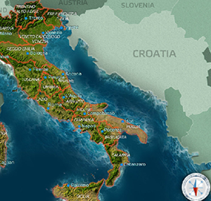 Flash-карта Италии с XML