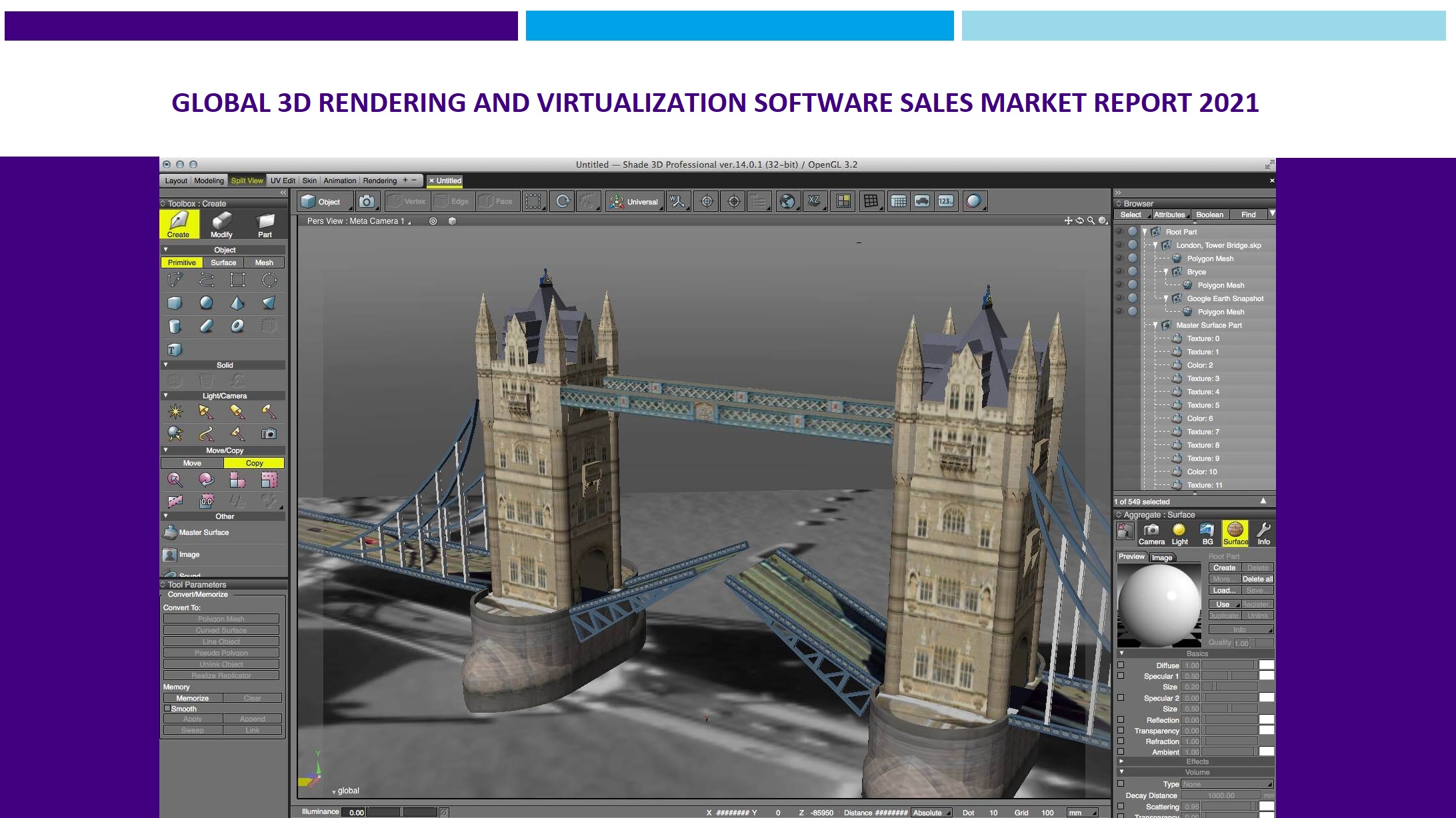 Global 3D Rendering and Virtualization Software Sales Market Report 2021.